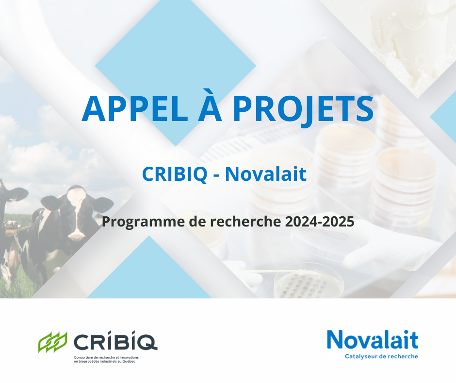 Special CRIBIQ call for projects – Novalait 2024-2025